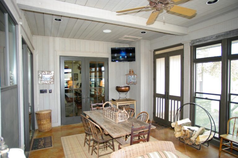 Mid-sized transitional screened-in porch idea in Other with a roof extension by Phoenix Unequaled Home Entertainment | Outdoor Photos | Porch | Landscaping | Landscape Design | Outdoor Living Space | Porch Design Ideas | Outdoor Living Space Ideas | Backyard Design