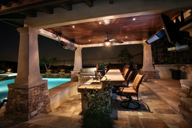 Mid-sized trendy stone porch photo in Orange County by Urban Landscape | Outdoor Photos | Porch | Landscaping | Landscape Design | Outdoor Living Space | Porch Design Ideas | Outdoor Living Space Ideas | Backyard Design