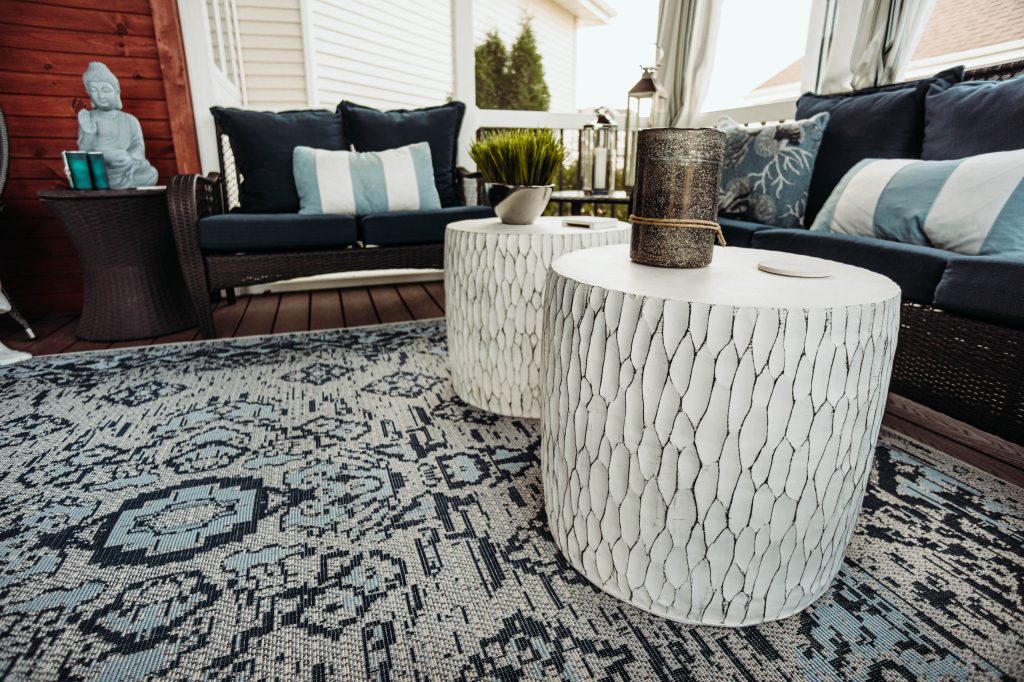 Mid-sized tuscan screened-in side porch photo in Other with decking and a roof extension by Mader Designs | Outdoor Photos | Porch | Landscaping | Landscape Design | Outdoor Living Space | Porch Design Ideas | Outdoor Living Space Ideas | Backyard Design