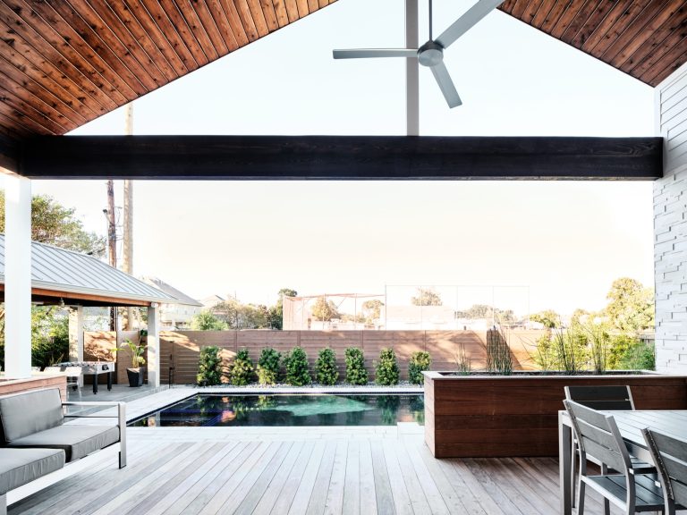 Minimalist porch idea in New Orleans by Nathan Fell Architecture | Outdoor Photos | Porch | Landscaping | Landscape Design | Outdoor Living Space | Porch Design Ideas | Outdoor Living Space Ideas | Backyard Design