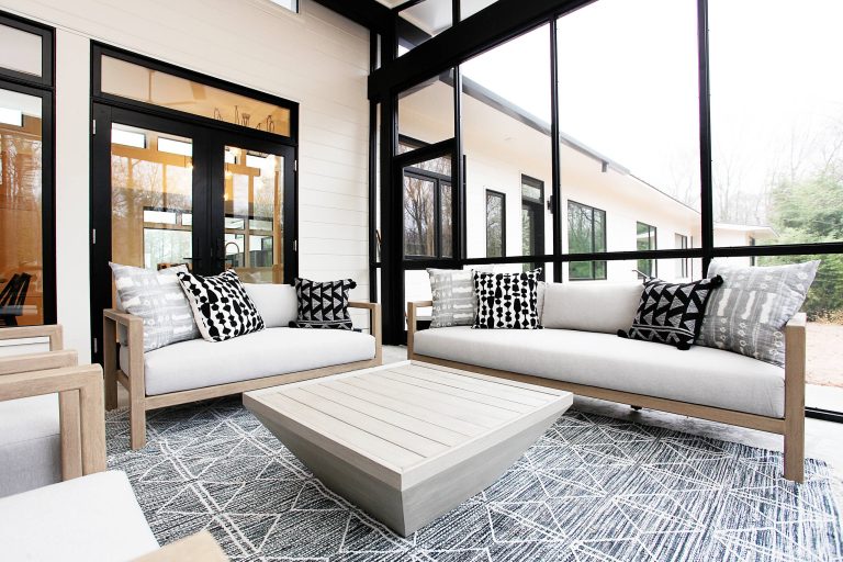 Minimalist porch photo in Charlotte by A Adams | Outdoor Photos | Porch | Landscaping | Landscape Design | Outdoor Living Space | Porch Design Ideas | Outdoor Living Space Ideas | Backyard Design