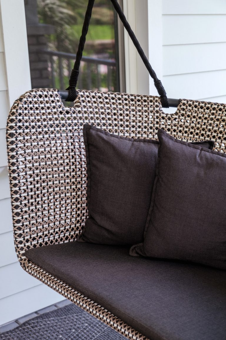 Minimalist porch photo in Tampa by Ann Cox Design | Outdoor Photos | Porch | Landscaping | Landscape Design | Outdoor Living Space | Porch Design Ideas | Outdoor Living Space Ideas | Backyard Design