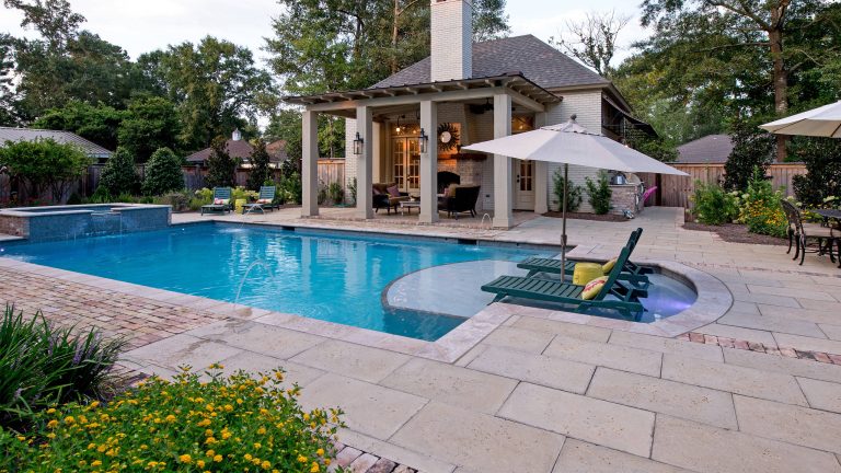Moonlighting, pool lighting and cabana lighting all are coordinated