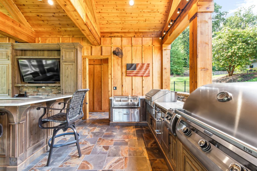 Mountain style porch idea in Atlanta by Ward Seymour & Associates Architecture | Outdoor Photos | Porch | Landscaping | Landscape Design | Outdoor Living Space | Porch Design Ideas | Outdoor Living Space Ideas | Backyard Design