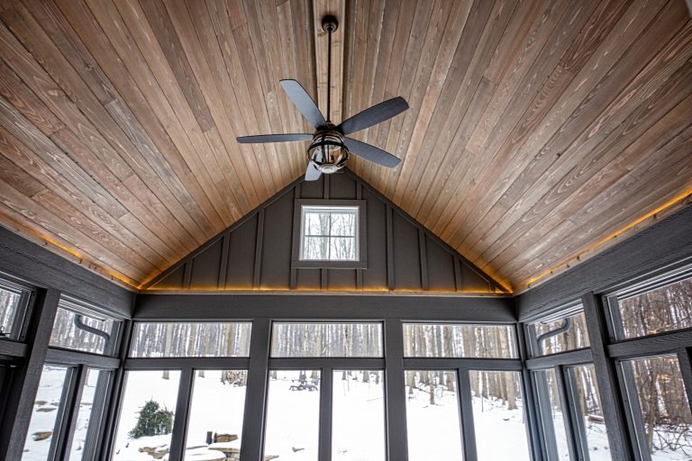 Mountain style porch idea in Cleveland by George Clemens Architecture | Outdoor Photos | Porch | Landscaping | Landscape Design | Outdoor Living Space | Porch Design Ideas | Outdoor Living Space Ideas | Backyard Design