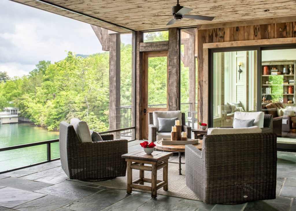 Mountain style porch idea in Other by John Starnes: Architect | Outdoor Photos | Porch | Landscaping | Landscape Design | Outdoor Living Space | Porch Design Ideas | Outdoor Living Space Ideas | Backyard Design