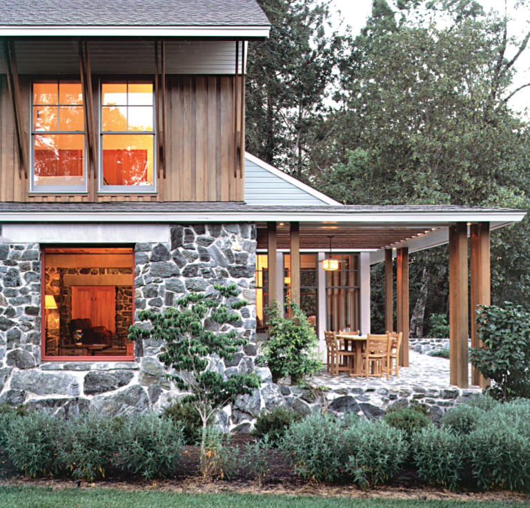 Mountain style porch photo in San Francisco with a roof extension by Sutton Suzuki Architects | Outdoor Photos | Porch | Landscaping | Landscape Design | Outdoor Living Space | Porch Design Ideas | Outdoor Living Space Ideas | Backyard Design