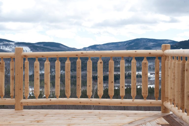 Mountain style side porch photo in Portland Maine by Quality Home Builders of ME, LLC | Outdoor Photos | Porch | Landscaping | Landscape Design | Outdoor Living Space | Porch Design Ideas | Outdoor Living Space Ideas | Backyard Design