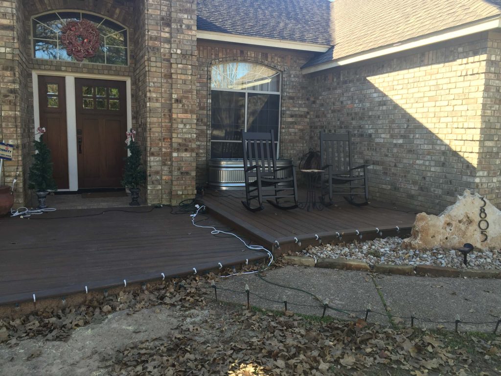 New custom front yard patio