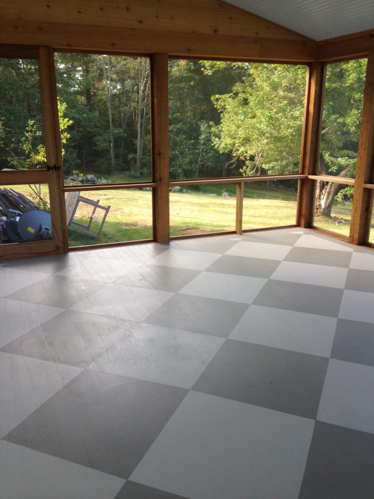 New porch floor at a Bristol project. OA