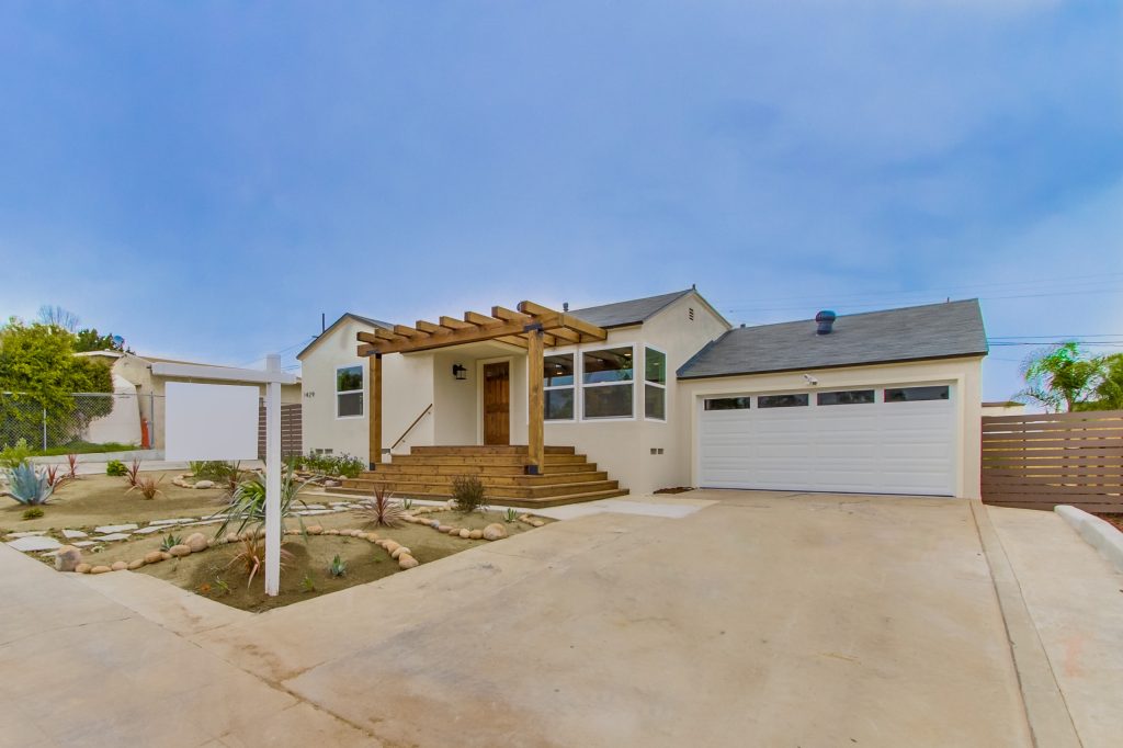 New vinyl Title 24 windows installed, new steel sectional two-car garage door, wooden pergola and matching natural wood steps, minor stone and succulent garden work by Resicom Inc Building & Restoration | Outdoor Photos | Porch | Landscaping | Landscape Design | Outdoor Living Space | Porch Design Ideas | Outdoor Living Space Ideas | Backyard Design