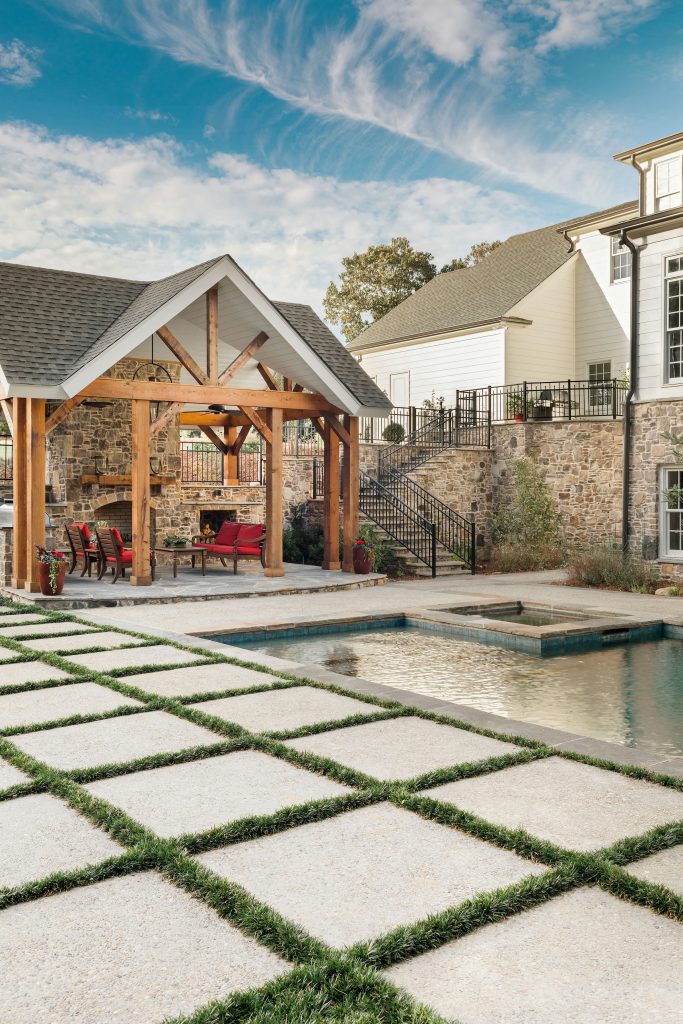 Old Farm Project - Pergola & Pool - Athens Building Company