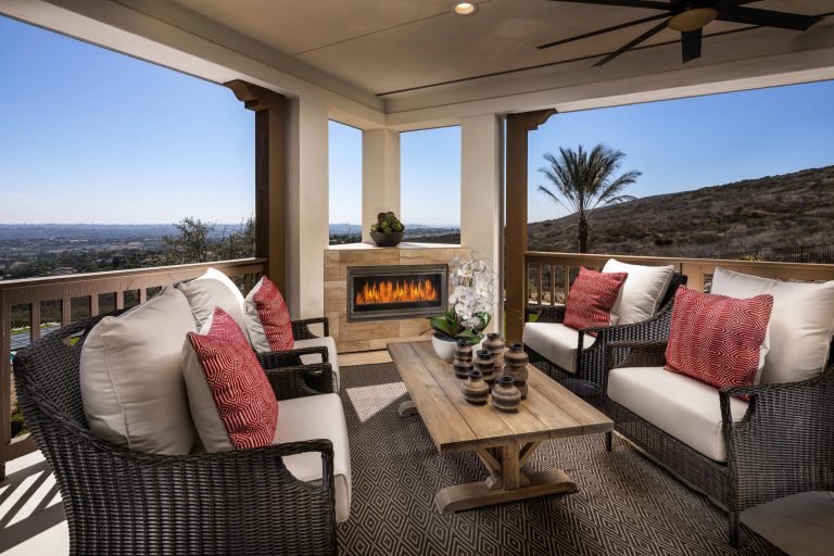 One Oak, Plan 7, Master Bedroom Deck https://www.houzz.com/pro/chrismeyerphotography/chris-meyer-photography by SHEA HOMES | Outdoor Photos | Porch | Landscaping | Landscape Design | Outdoor Living Space | Porch Design Ideas | Outdoor Living Space Ideas | Backyard Design