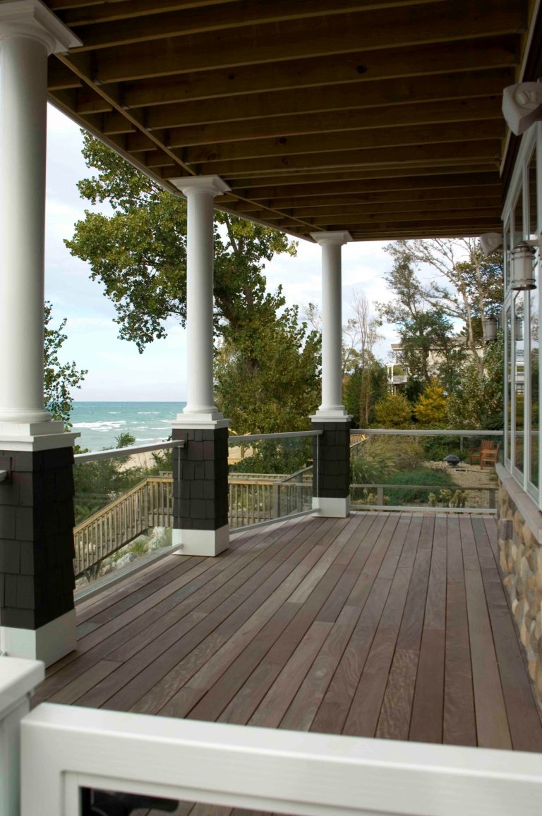 One of the exterior decks.