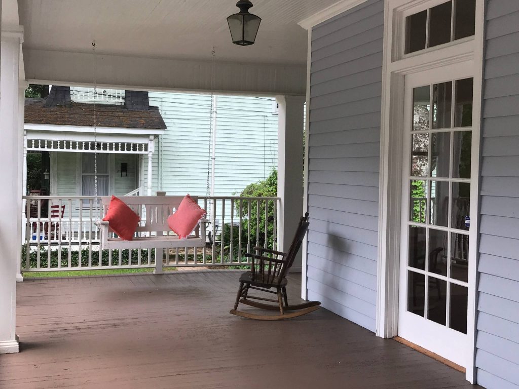 Ornate porch idea in Atlanta by Jennifer Burgess, Real Estate Pro | Outdoor Photos | Porch | Landscaping | Landscape Design | Outdoor Living Space | Porch Design Ideas | Outdoor Living Space Ideas | Backyard Design