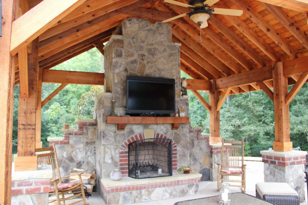 Outdoor covered porch