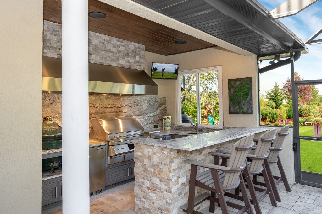 Outdoor kitchen upgrade in Serenoa Golf Club in Sarasota, FL.