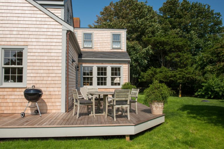 Outdoor shower addition