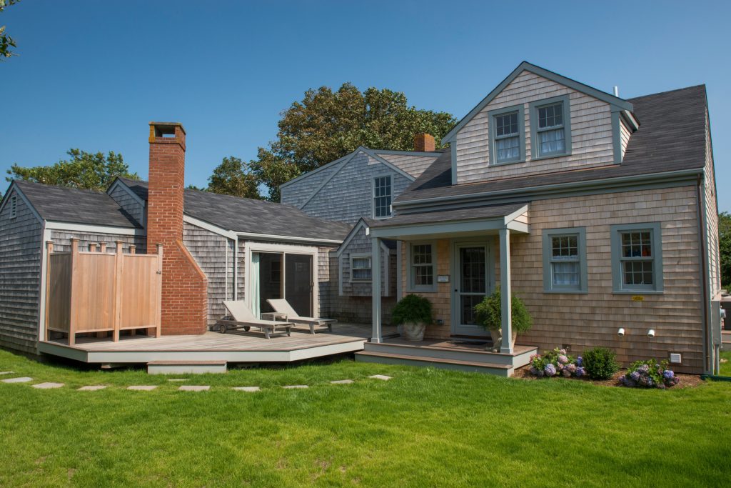 Outdoor shower addition