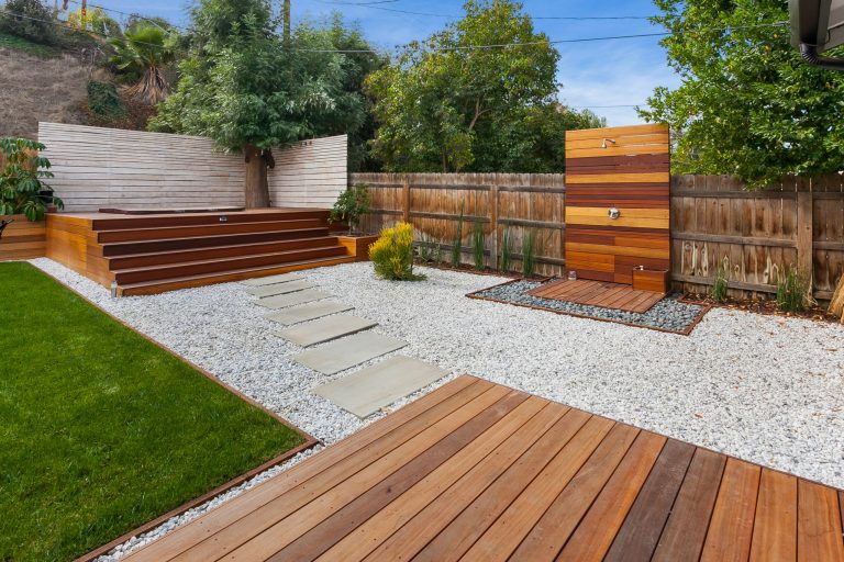 Outdoor shower and Deck