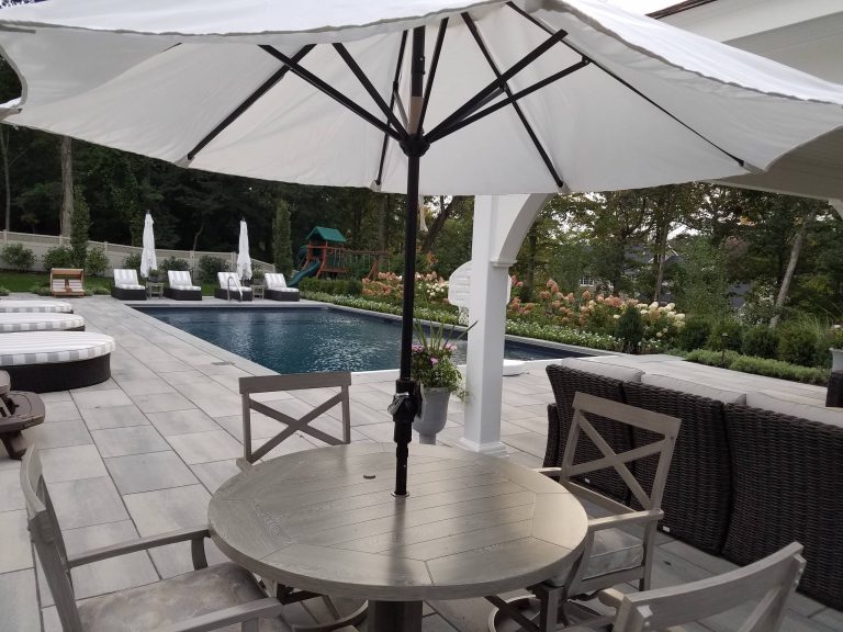 Patio kitchen - backyard patio kitchen idea in New York