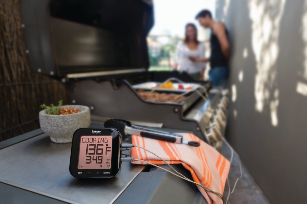Patio kitchen - small modern backyard patio kitchen idea in Portland with no cover