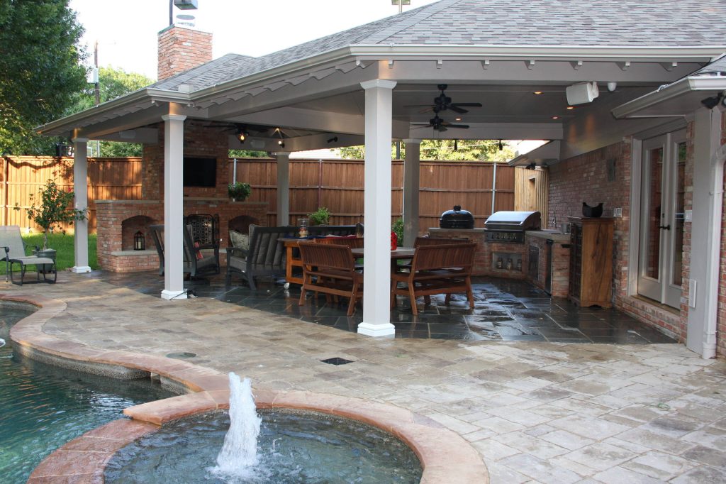 Patio - traditional patio idea in Dallas by Kasper Custom Remodeling, LLC | Outdoor Photos | Porch | Landscaping | Landscape Design | Outdoor Living Space | Porch Design Ideas | Outdoor Living Space Ideas | Backyard Design