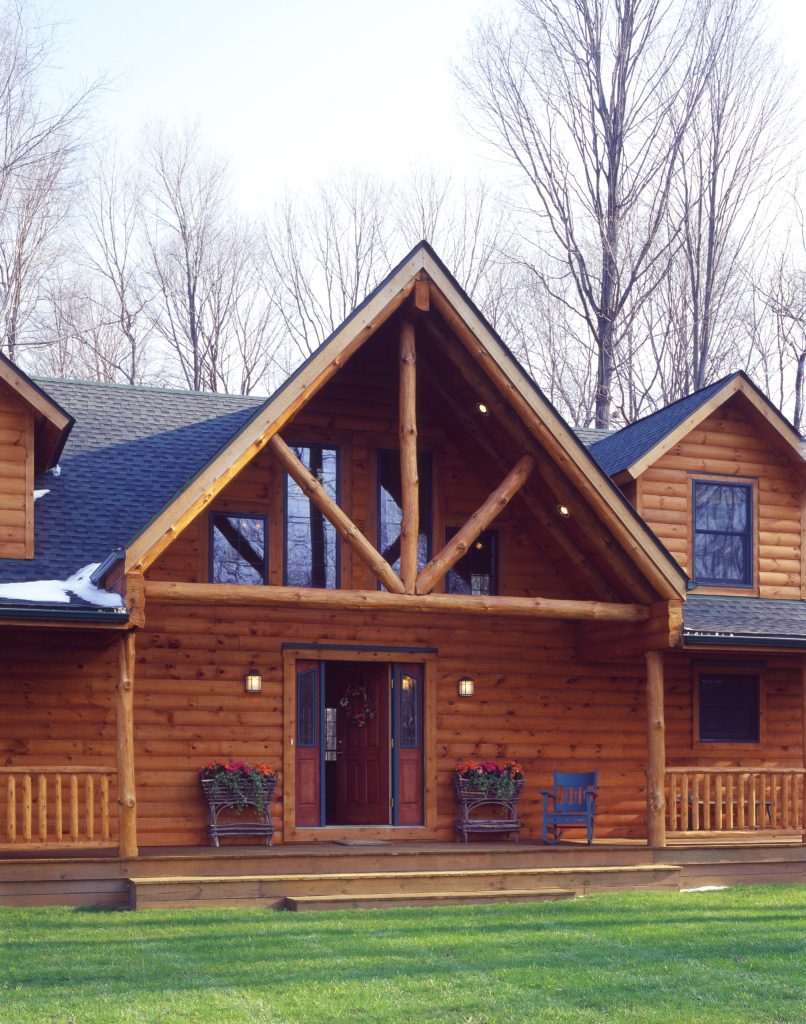 Photographs by James Ray Spahn, Builder Country Charm Log Homes