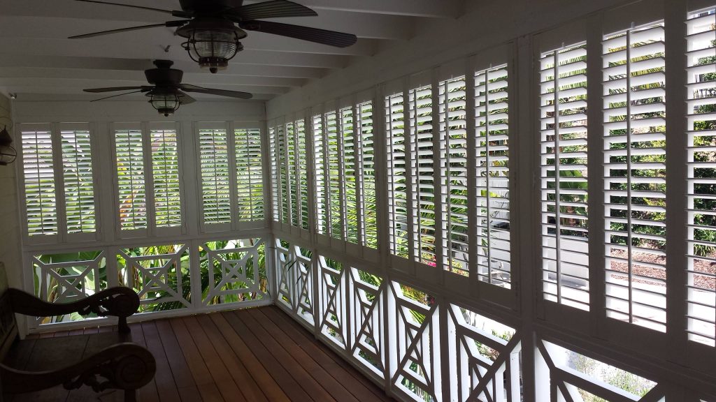 Plantation shutters installed by Brent Walker of JB Windows and Doors.