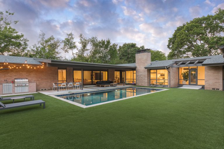 Pool - 1950s rectangular pool idea in Dallas