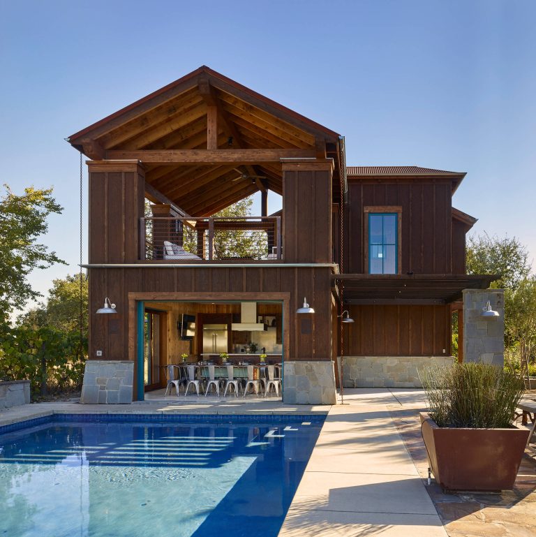 Pool House overall I Architect Robert Baumann I Photography Ken Gutmaker