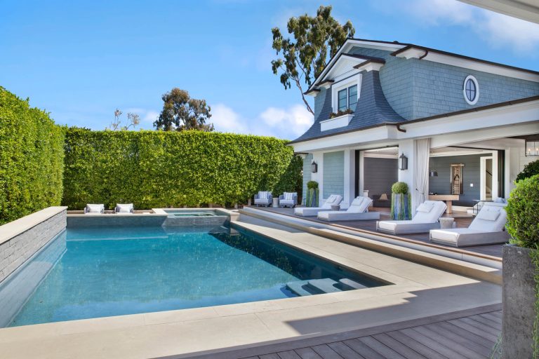 Pool - coastal pool idea in Orange County