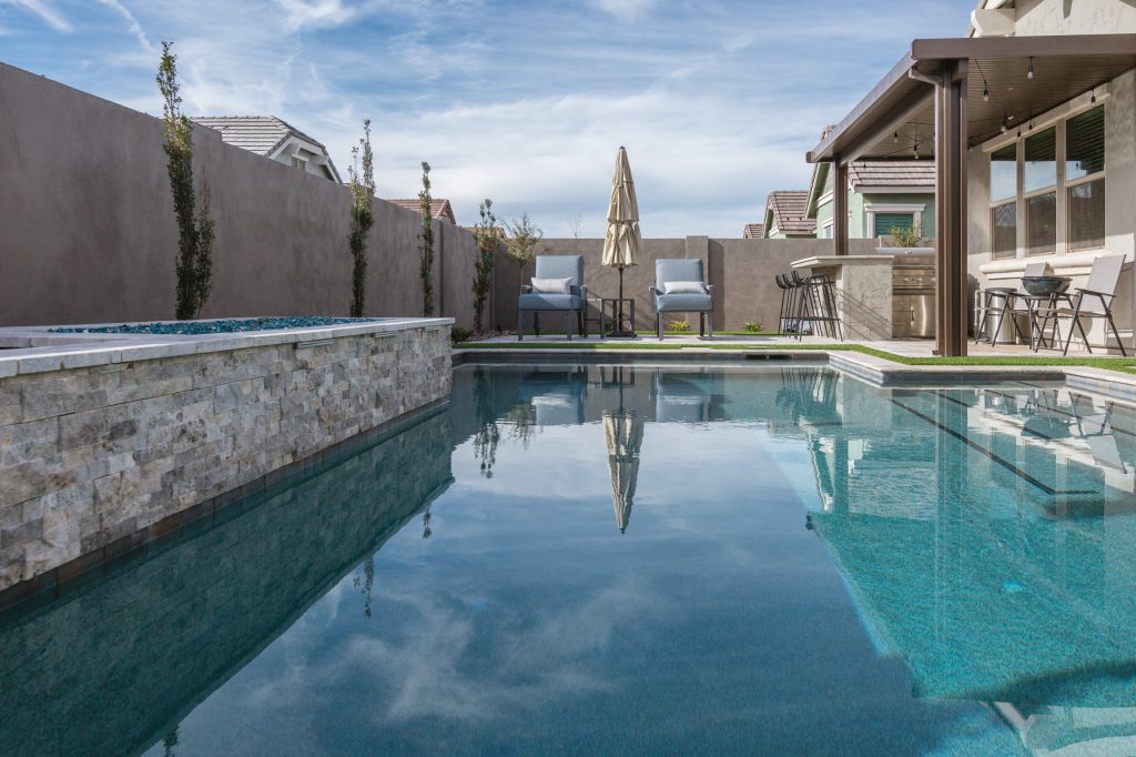 Pool - contemporary pool idea in Phoenix