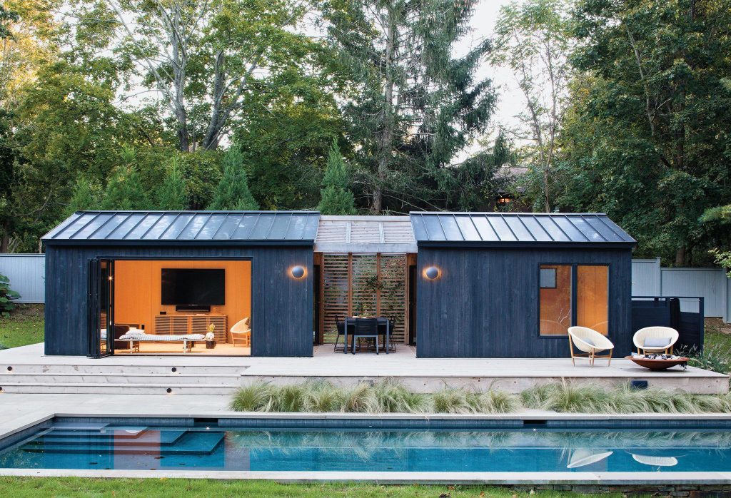 Pool - farmhouse pool idea in New York
