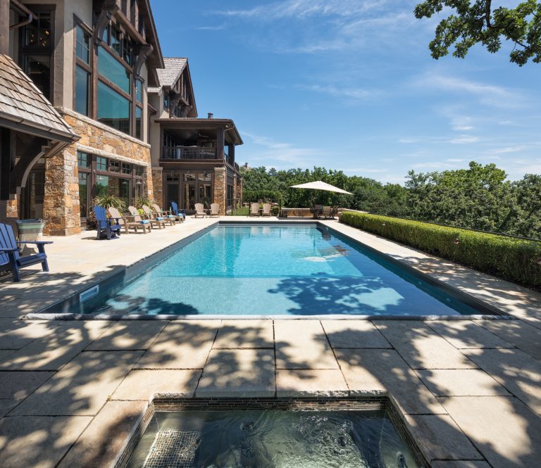 Pool - rustic pool idea in Minneapolis