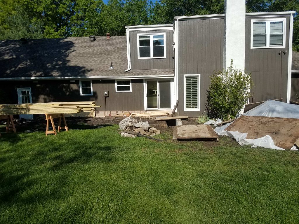 Porch foundation extension