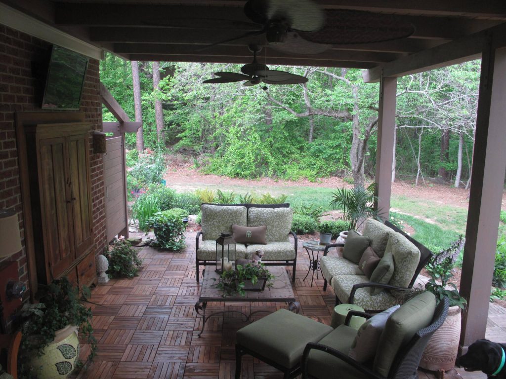 Porch idea in Charlotte by E&S General Construction Inc | Outdoor Photos | Porch | Landscaping | Landscape Design | Outdoor Living Space | Porch Design Ideas | Outdoor Living Space Ideas | Backyard Design