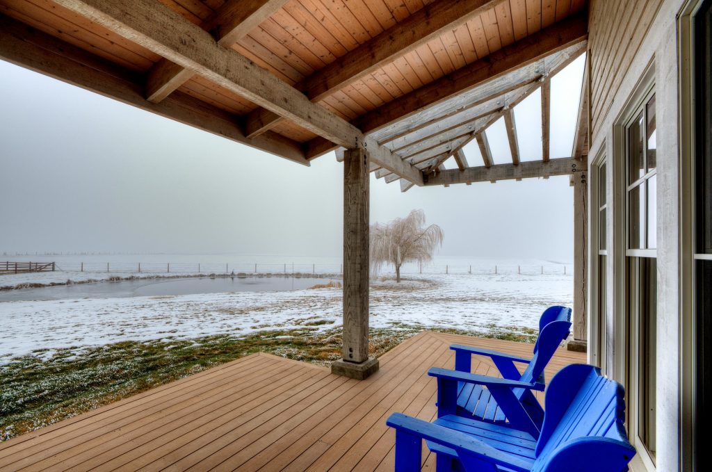 Porch off living room. Photography by Lucas Henning.
