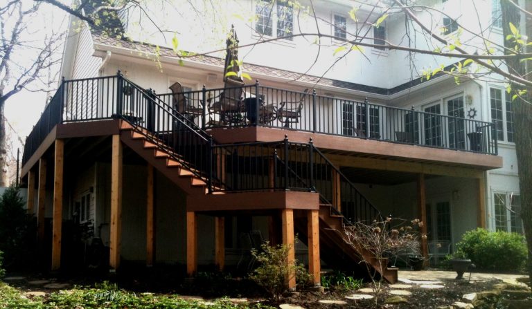 Porch photo in Kansas City by Deckscapes / DS Construction, Inc. | Outdoor Photos | Porch | Landscaping | Landscape Design | Outdoor Living Space | Porch Design Ideas | Outdoor Living Space Ideas | Backyard Design