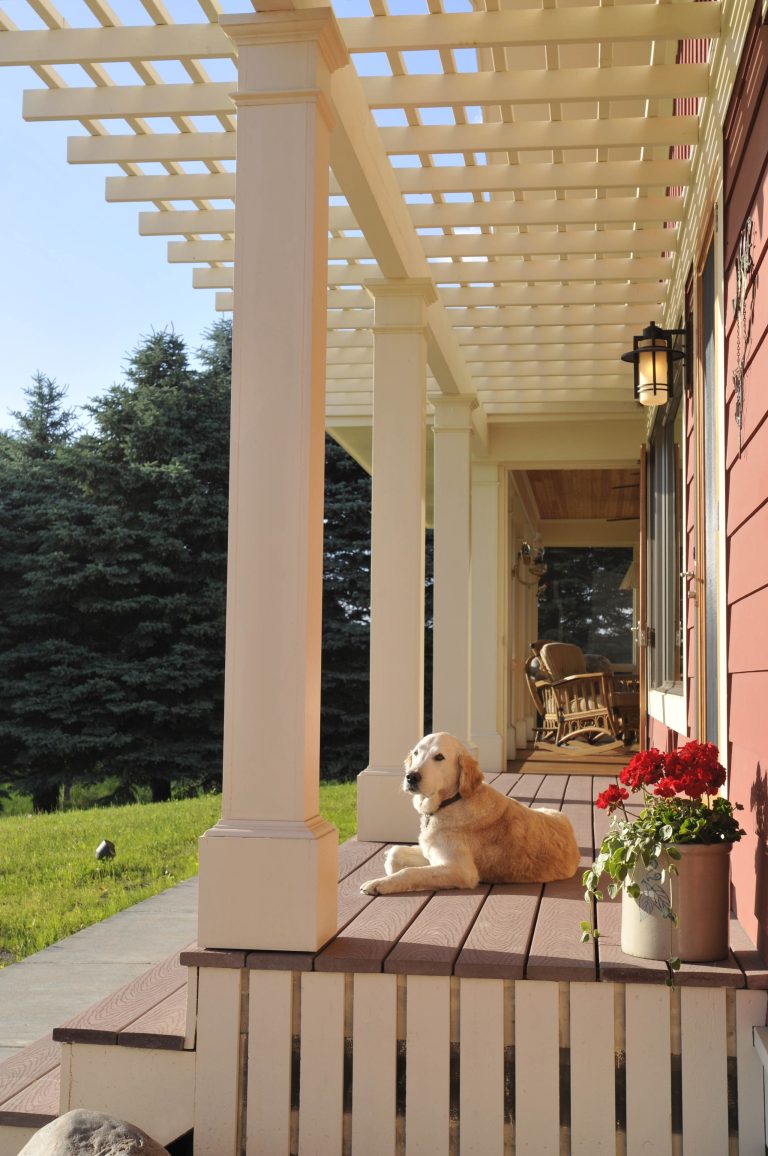 Porch photo in Minneapolis by Acacia Architects | Outdoor Photos | Porch | Landscaping | Landscape Design | Outdoor Living Space | Porch Design Ideas | Outdoor Living Space Ideas | Backyard Design