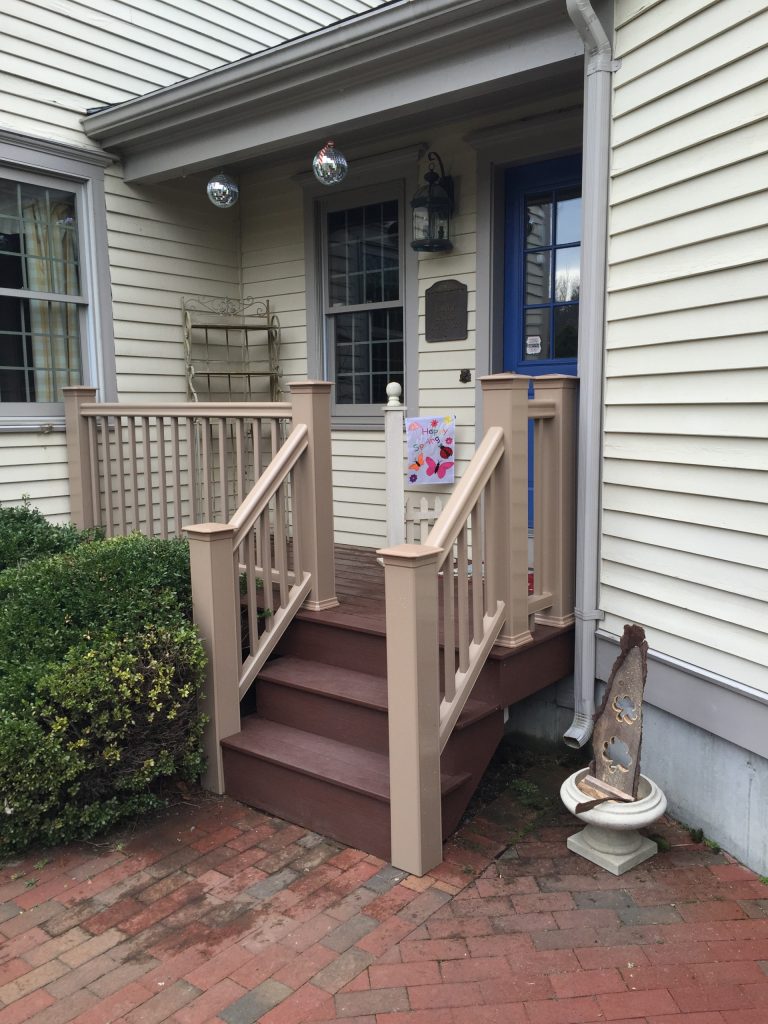 Porch photo in Providence by Fredette Contractors Inc. | Outdoor Photos | Porch | Landscaping | Landscape Design | Outdoor Living Space | Porch Design Ideas | Outdoor Living Space Ideas | Backyard Design