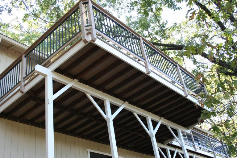 Remove and replace old redwood deck with Azek, use Camo hidden fasteners, steel and Azek rails. Dave Greenetz