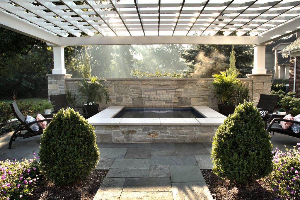 Request Free Quote Beautiful spa with a waterfall.