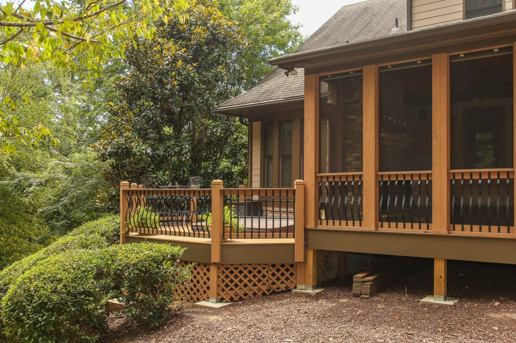 Screened Porch and Deck Repair prior to Landscaping