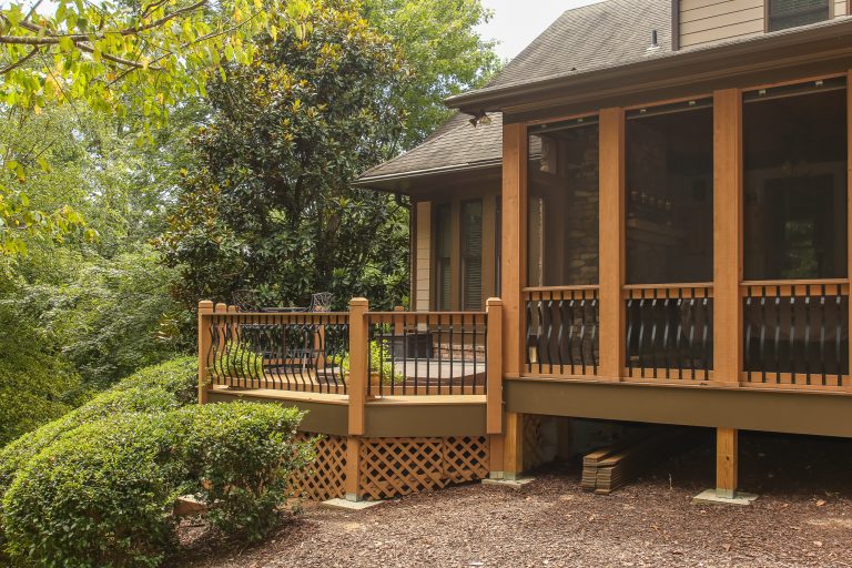 Screened Porch and Deck Repair prior to Landscaping