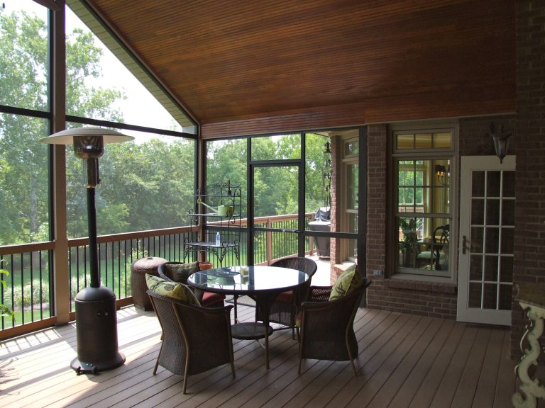 Screened in back porch