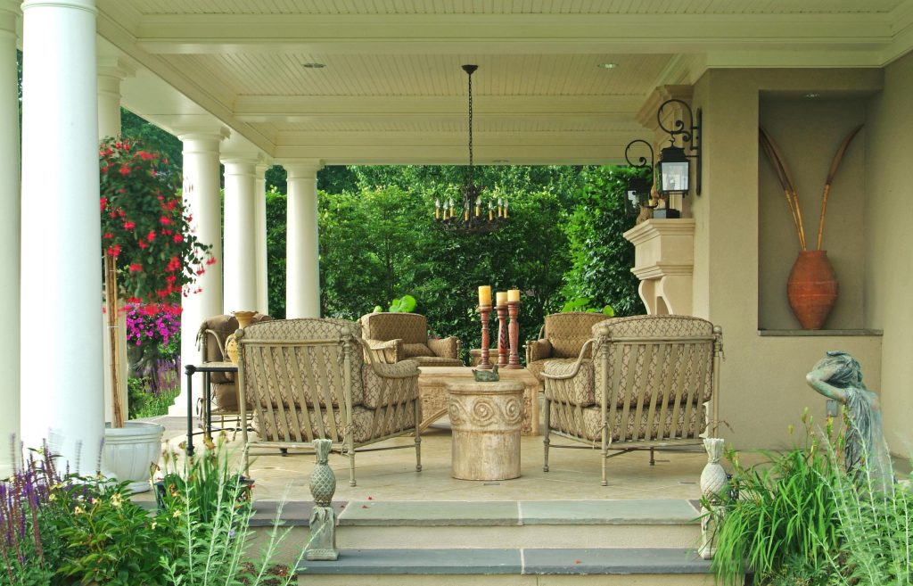 Seasonal Porch with outdoor fireplace, Mike Wert