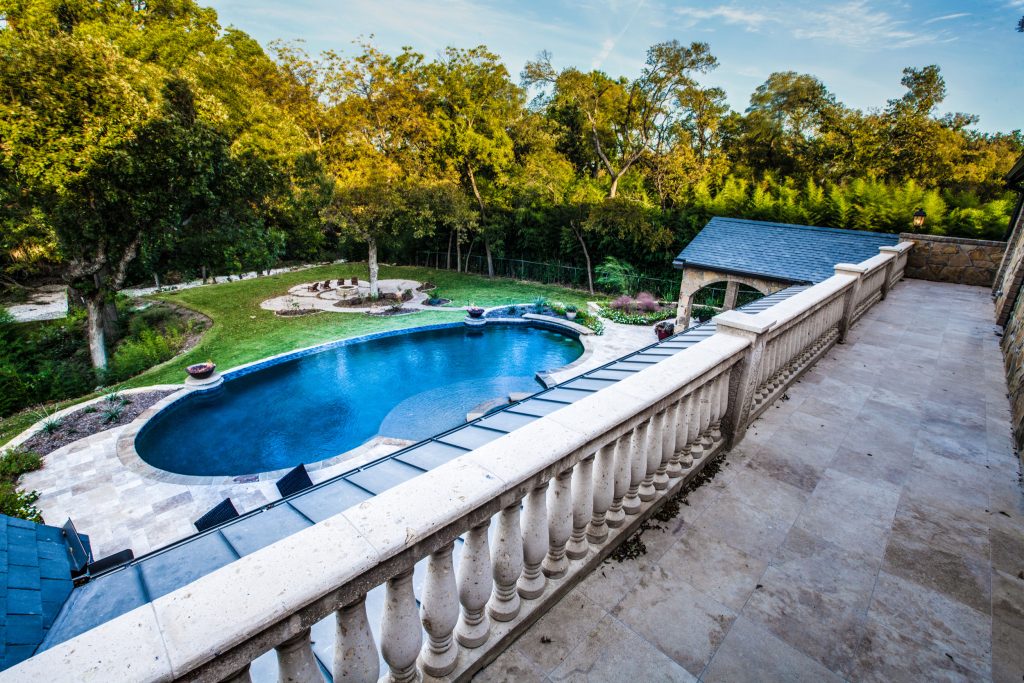 Second level porch by Bella Vita Custom Homes