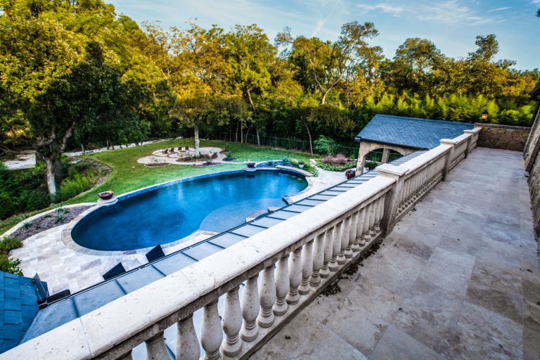 Second level porch by Bella Vita Custom Homes