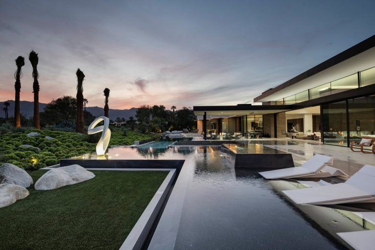 Serenity Indian Wells luxury home resort style swimming pool. Photo by William MacCollum.